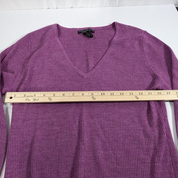 Sarah Spencer purple sweater size large 100% Merino Wool made in Australia - Picture 3 of 6